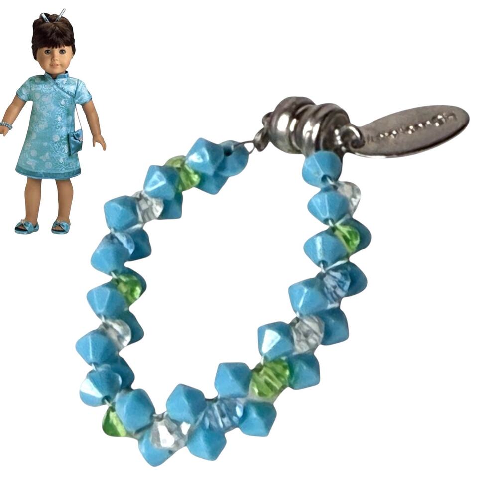 American Girl Today Butterfly Brocade BRACELET Blue Bead Magnetic Doll Accessory